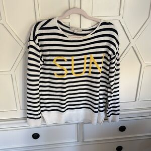 Loft Sweater Black & White Stripe